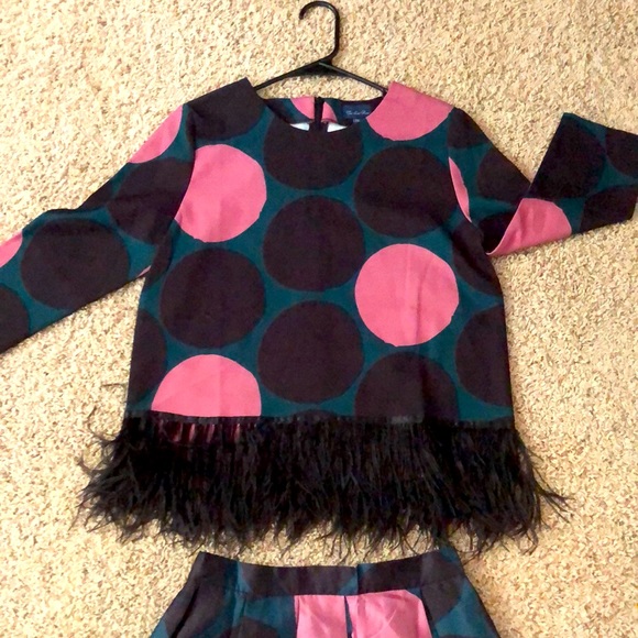 Taffeta Crop Top & Skirt Set - Picture 2 of 4